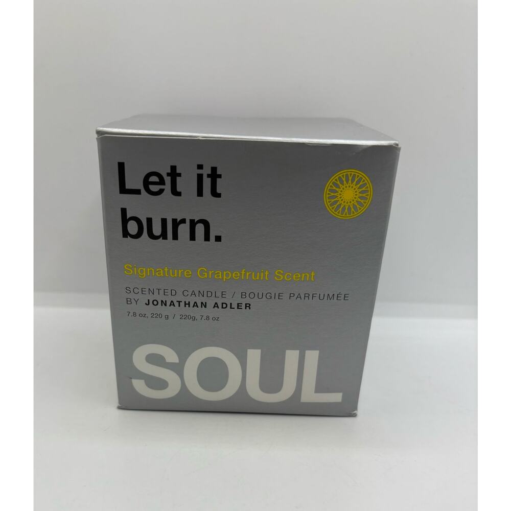 Jonathan Adler Let it burn Signature Grapefruit Scented Candle / NWB - Picture 2 of 6